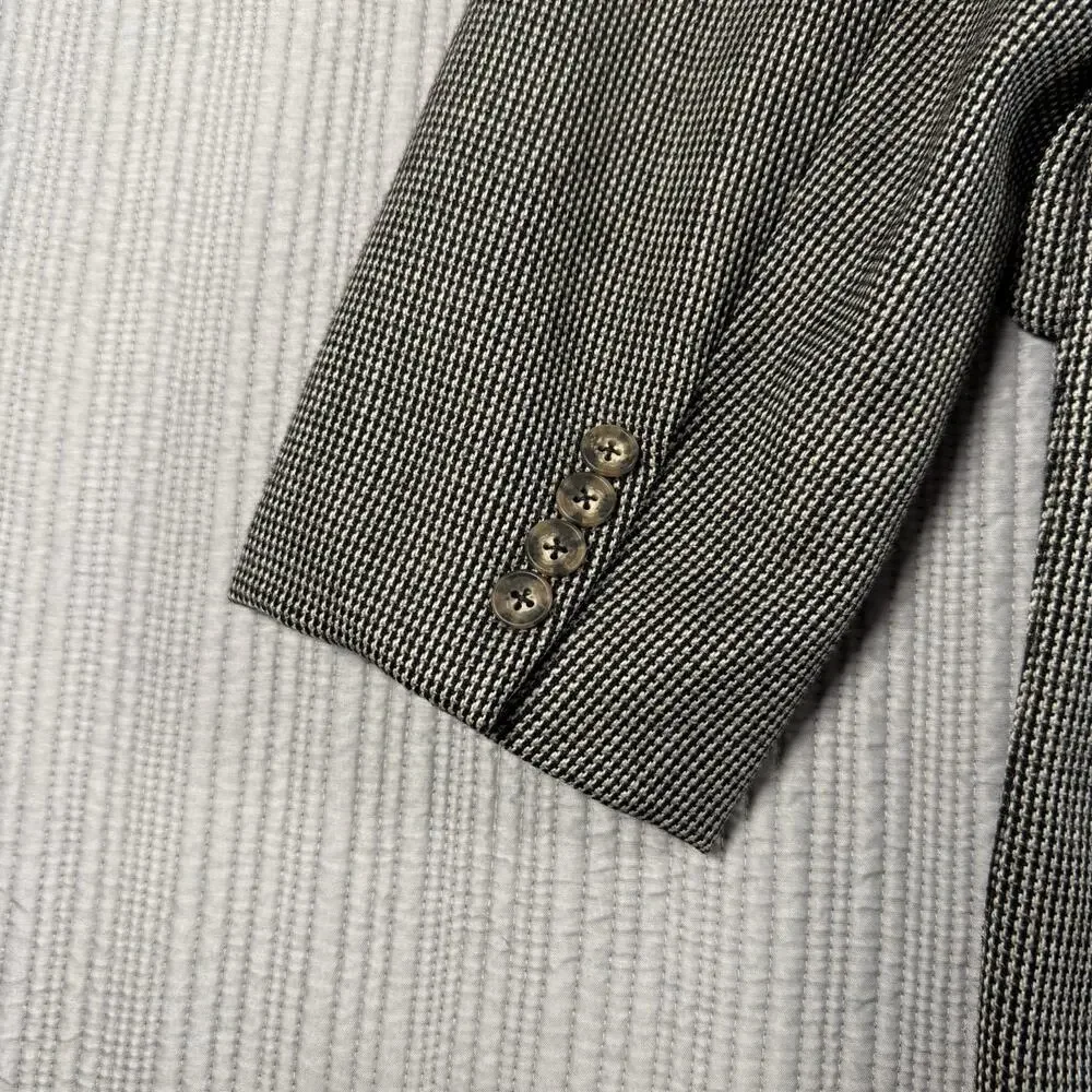 Southwick Blazer Mens 48R Gray Fleck Tweed Wool Made In USA Ivy League Heritage